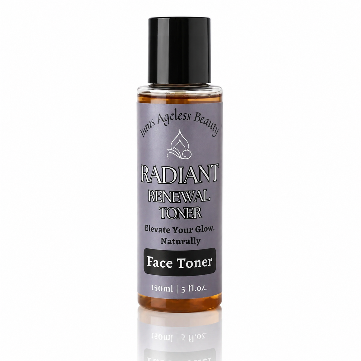 Innes Ageless Beauty Radiant Renewal Face Toner in a 5 fl oz amber bottle with a black cap on a white background