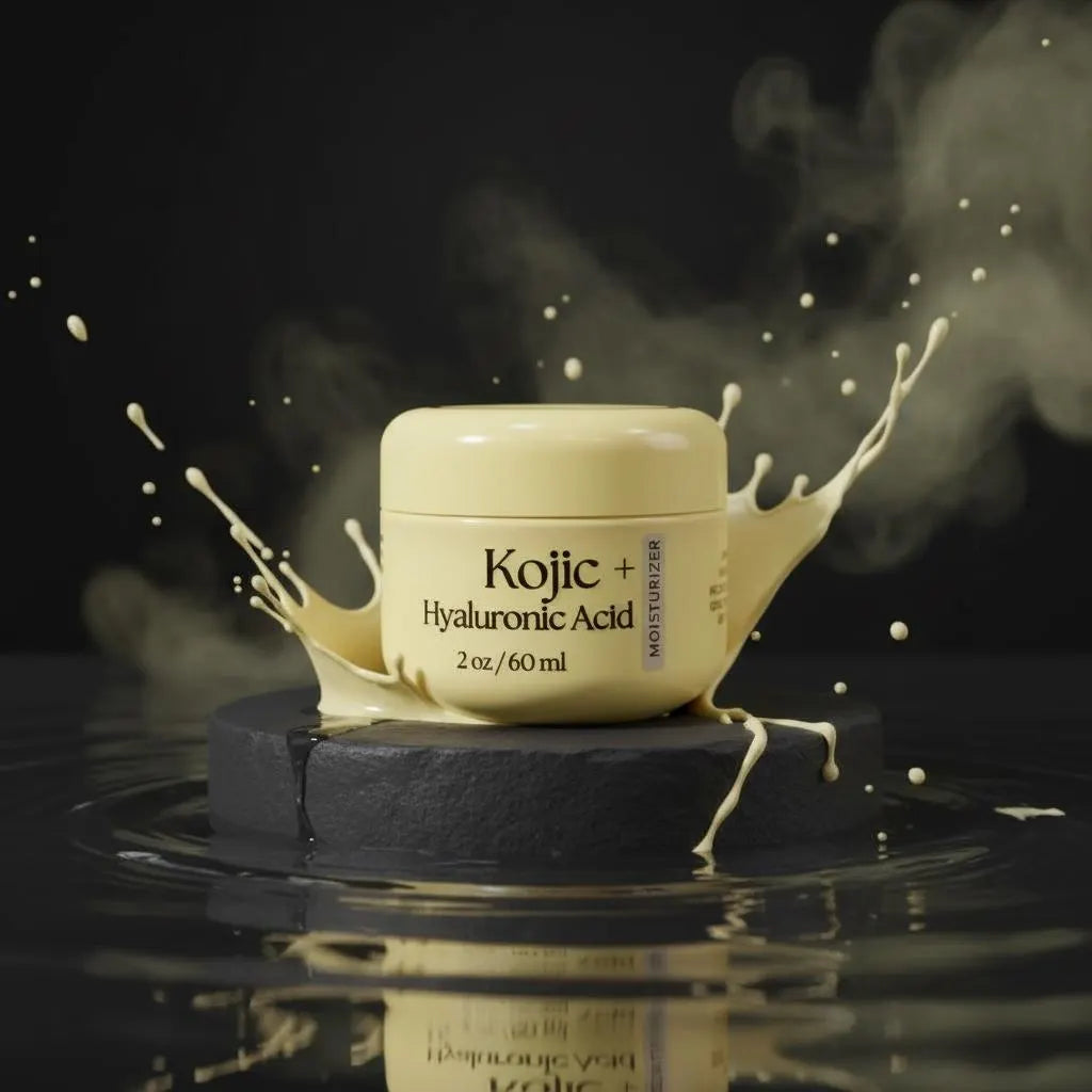 Kojic and Hyaluronic Brightening Cream jar by Innes Ageless Beauty