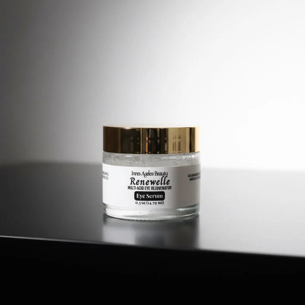Renewelle Multi-Acid Rejuvenator Eye Serum lifestyle application by Innes Ageless Beauty