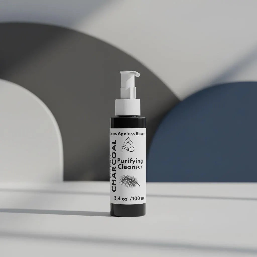 Coconut Charcoal Purifying Cleanser lifestyle application by Innes Ageless Beauty