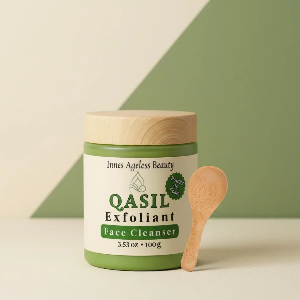 Qasil Cleansing Exfoliant Powder-to-Foam Cleanser by Innes Ageless Beauty