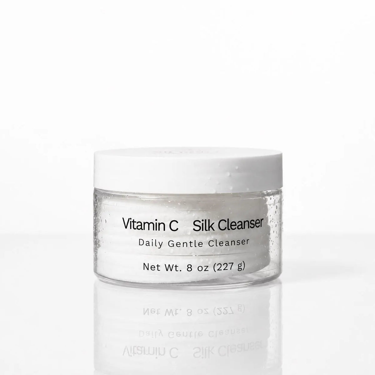 Innes Ageless Beauty Vitamin C Silk Cleanser 8 oz jar on a white background