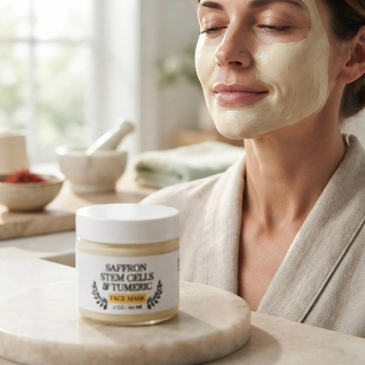 Saffron Stem Cells & Turmeric Face Mask