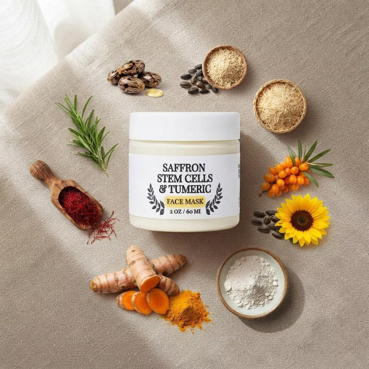 Saffron Stem Cells & Turmeric Face Mask