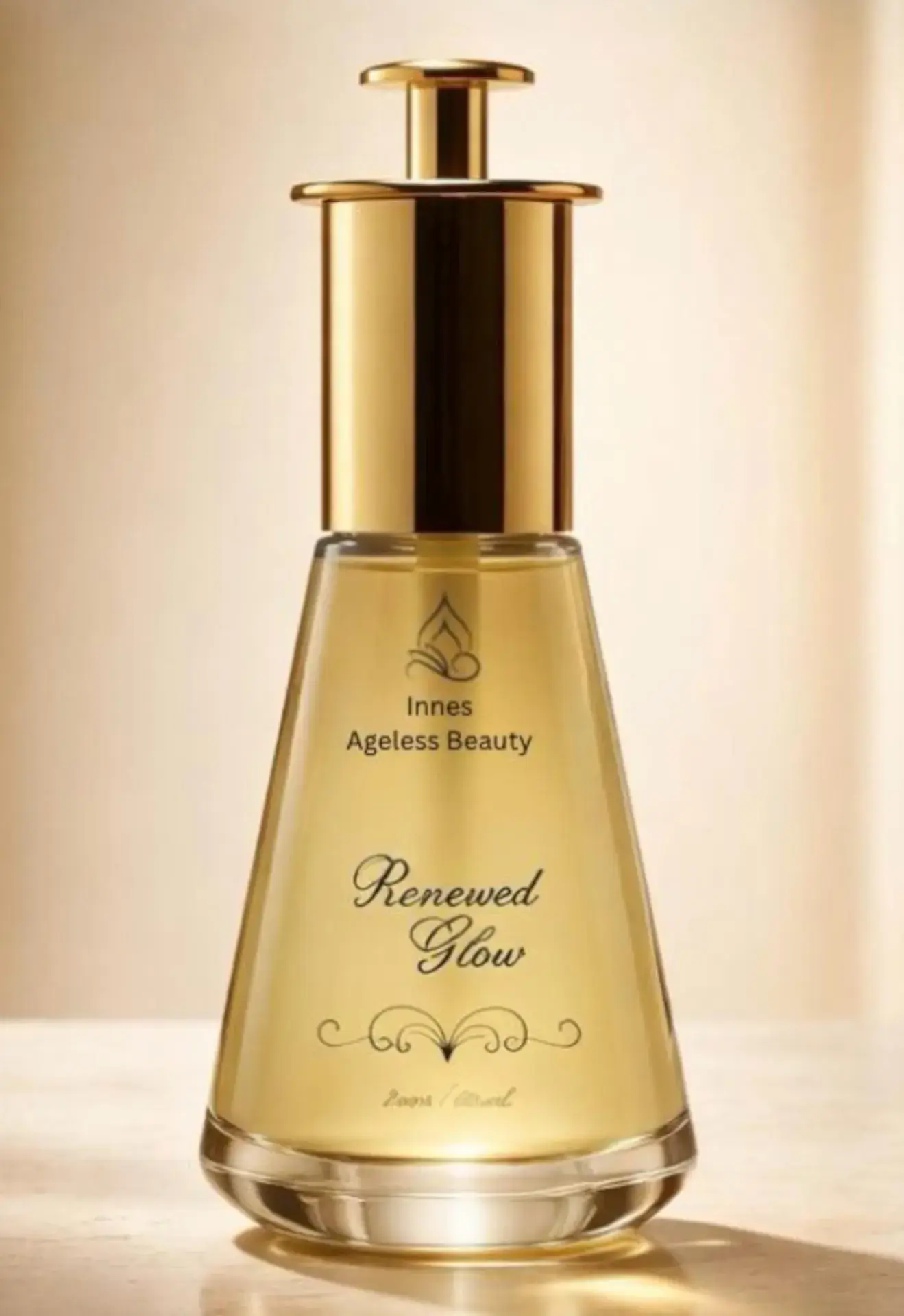 Renewed Glow Serum bottle by Innes Ageless Beauty