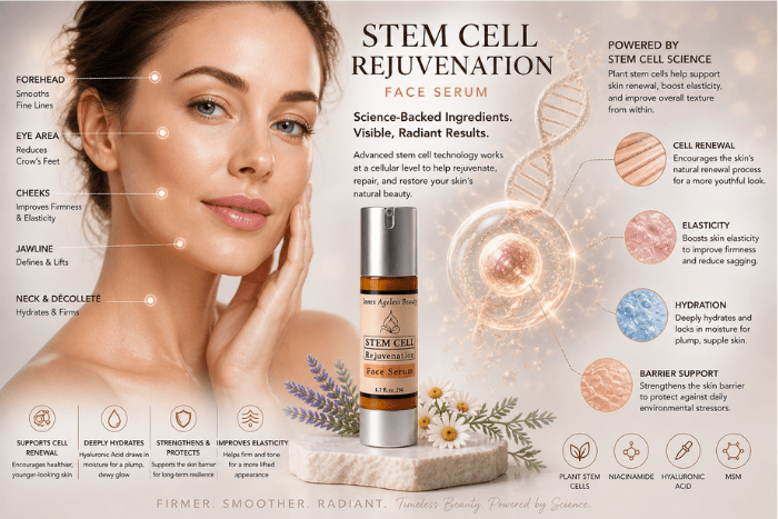 Stem Cell Rejuvenation Face Serum: A Modern Approach to Smoother, Healthier-Looking Skin